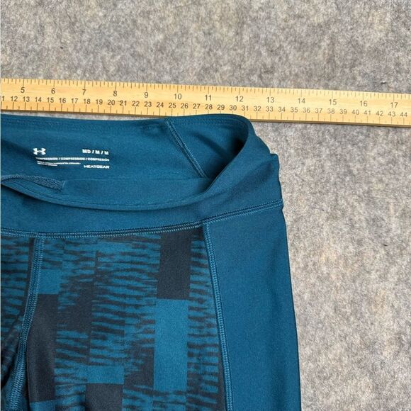 Under Armour Heatgear Pants Women's Medium Aqua Athleisure Drawstring Straight - Picture 5 of 7